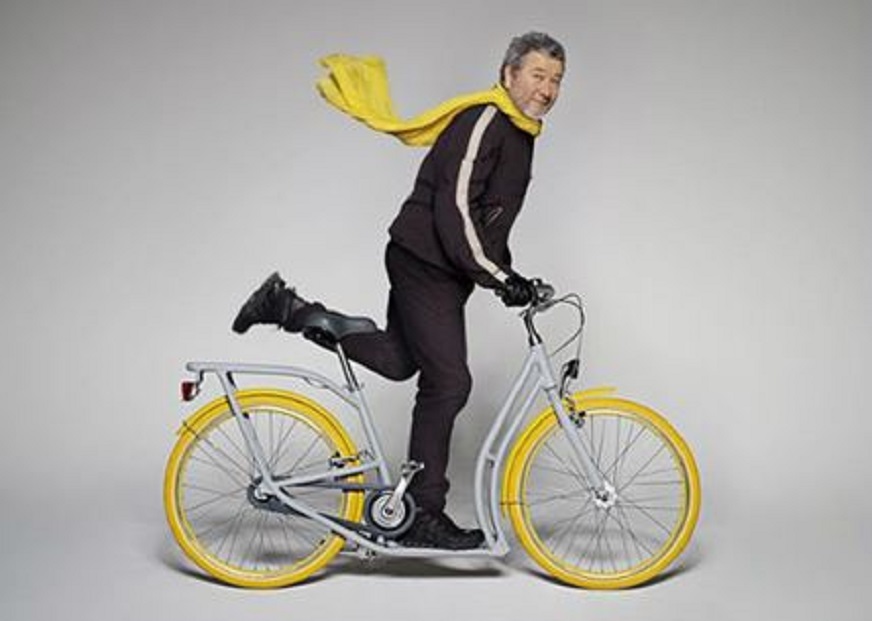 Biciclette prototype Pibal la bici-monopattino di Philippe Starck.