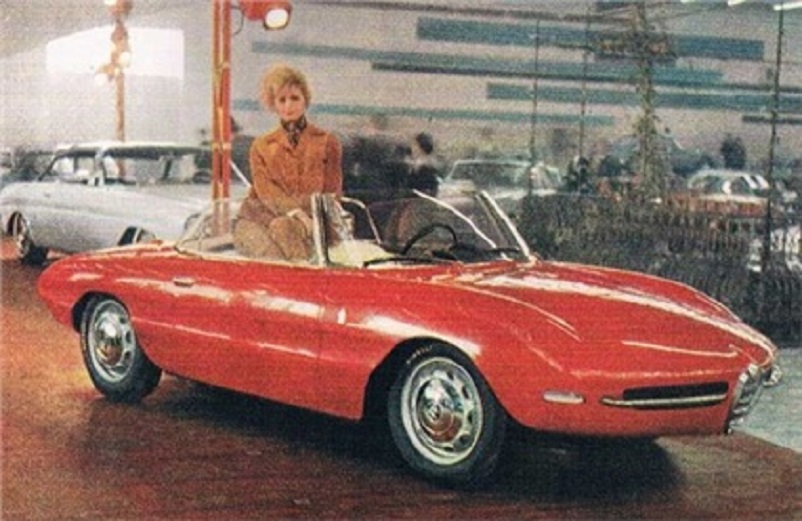 Il design radicale degli anni 60, 1961 Giulietta SS Spider Speciale Aerodinamica Pininfarina.