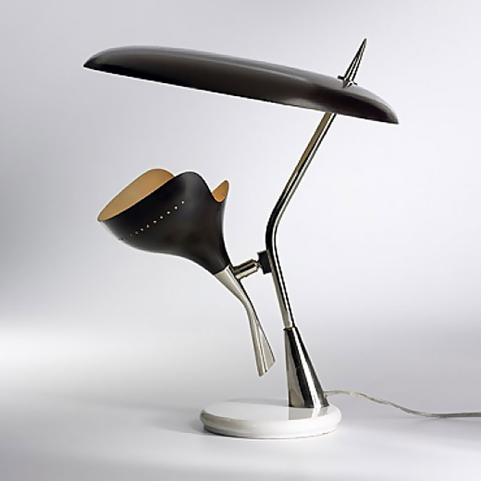 Anni 50 e il design italiano, Gino Sarfatti lampada anni 50.