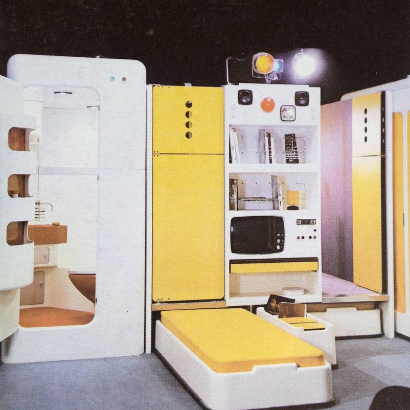 Il design radicale degli anni 60, Total furnishing unit Joe Colombo 1972.