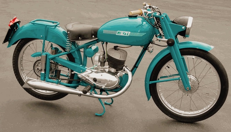 Mi-Val 125 T2, il "clone" della DKW nel 1952, pur montando un motore prodotto e sviluppato dai tecnici bresciani.. 