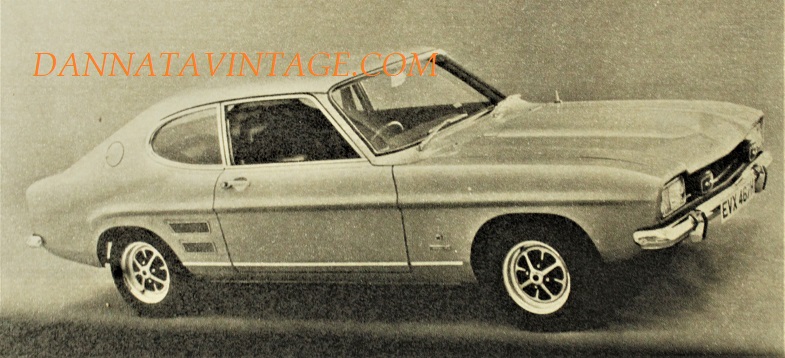 Le auto inglesi nei 60 e 70, 4) Ford Capri 3000 GT XLR, motore a sei cilindri a V da 3,0 litri. 