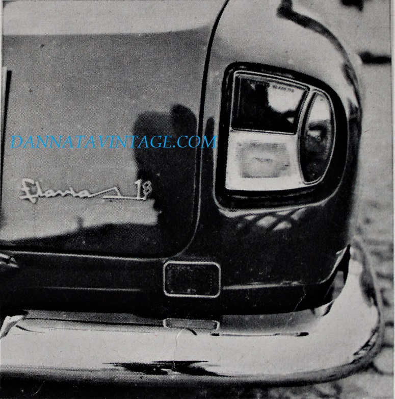 Lancia Flavia Sport, La fanaleria posteriore, peraltro fu un'auto con cromature messe a dovere senza esagerare e o troppi orpelli.