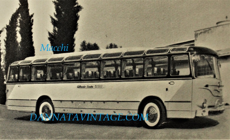 Macchi, 1953 un autobus turistico TU 11 da 54 + 12 posti. 