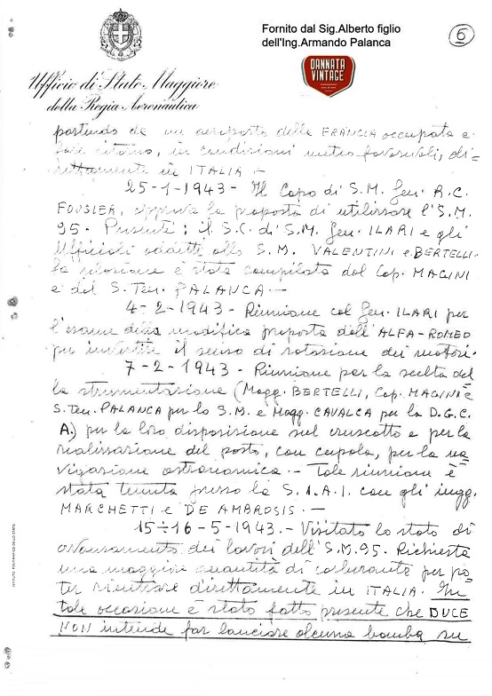 Armando Palanca Foglio 6 Operazione S. 