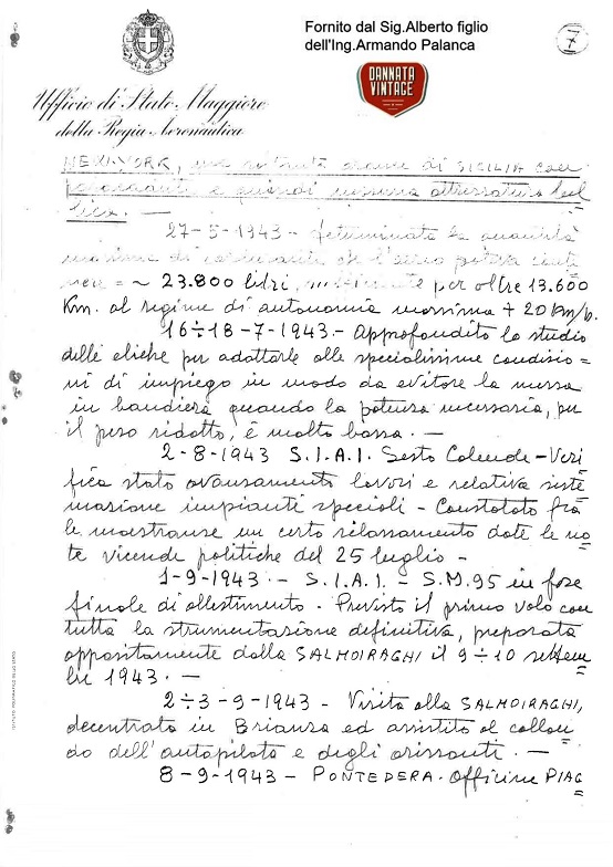 Armando Palanca Foglio 7 Operazione S. 