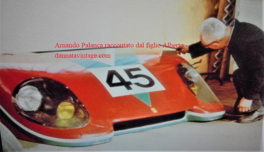 Armando Palanca, Mio padre mentre prepara aerodinamica per Ferrari 512 BB nel 1980 per la 24 ore di Le Mans