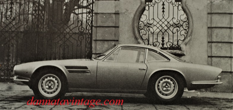 MIchelotti, la elegante coupè disegnata da Michelotti su organi meccanici della Jaguar D (1963).