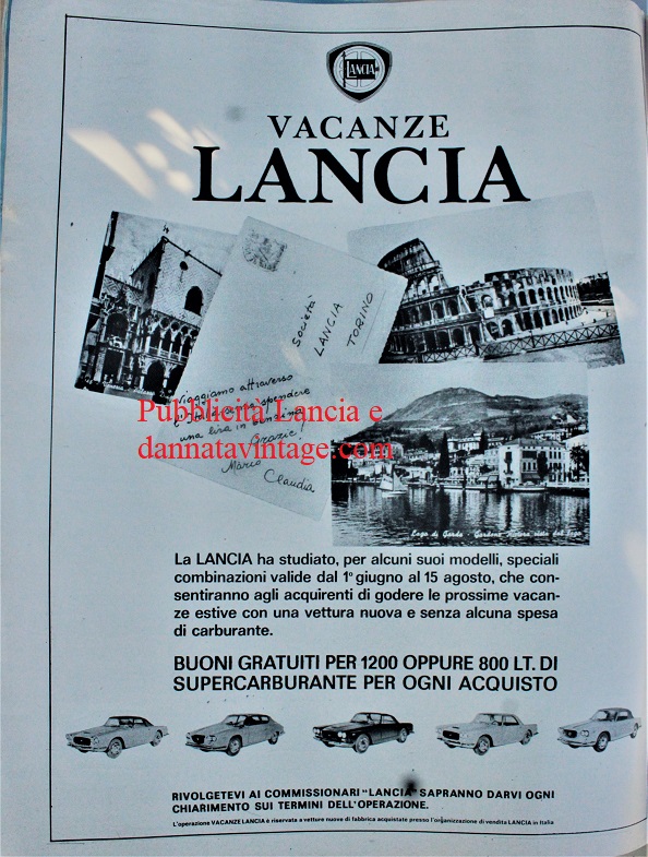 Pubblicità Lancia, Ottima l'idea allora di proporre dei buoni benzina (ne ho via qualcuno del periodo). 