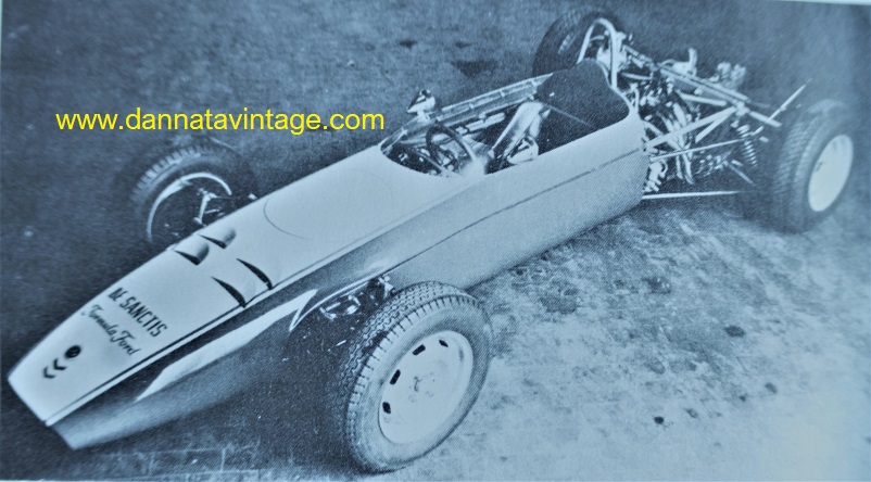 De Sanctis, 1969 Formula FORD che montava seguendo i regolamenti allora in vigore il propulsore della Cortina 1600 cmc, auto costruita da Lucio De Sanctis. 