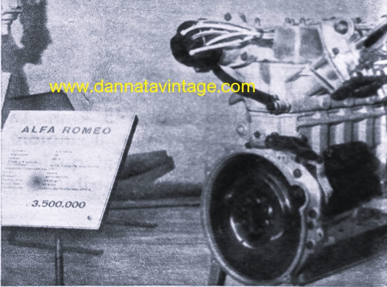 Museo dell'Auto, Il motore pensato e sviluppato dalla Alfa Romeo per la Formula 2., un quattro valvole iniezione. 