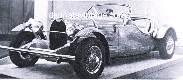 Carrozzieri Italiani fine anni 60 Michelotti con una vettura molto particolare, prese come base una Opel e la carrozzò simil Bugatti anni '30. 