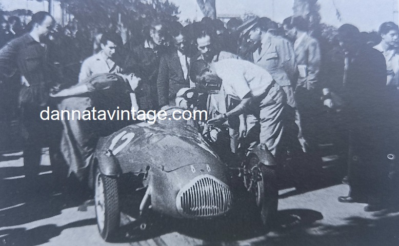 Patriarca L'auto affidatagli dal noto pilota Sesto Leonardi e da loro modificata alla Vermicino Frascati del 1950 