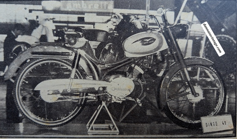 Salone di MIlano Dingo Moto Guzzi, motore a due tempi e ne esisteva anche una versione più sportiva.
