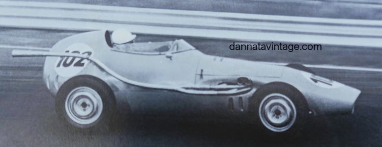 Dagrada 1960 Gran Premio Vigorelli a Monza, la Junior con motore Lancia montato sull'anteriore.