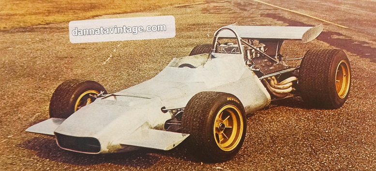 De Tomaso Formula 1 1970, motore Cosworth 8V e telaio in alluminio monoscocca. 