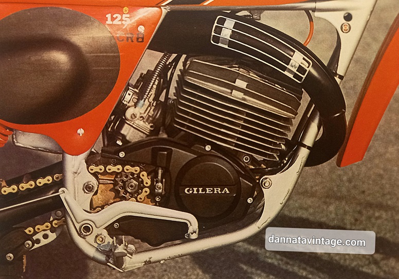 Elmeca Gilera Il motore della motocicletta presentata al Salone del Ciclo e Motociclo di Milano del 1977.