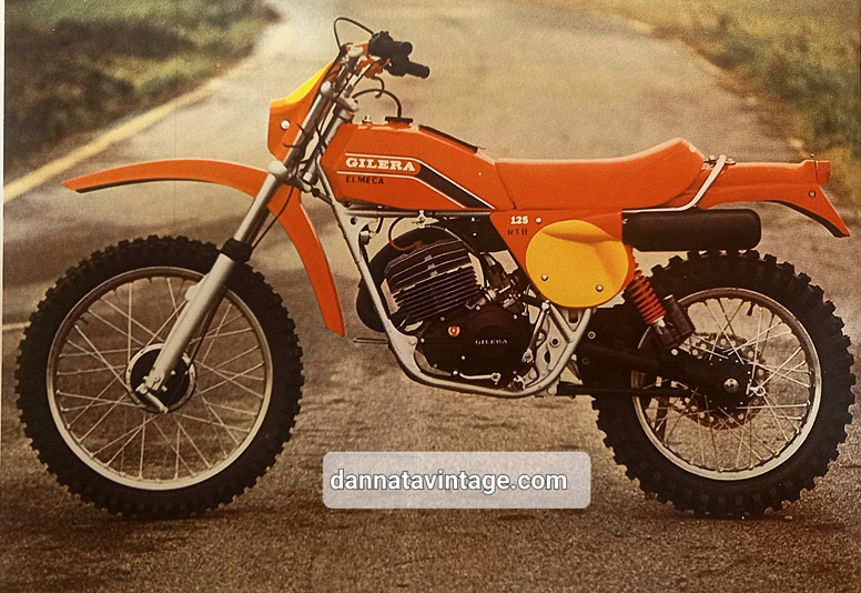 1978 Elmeca Gilera 125 RT8 Regolarità, manteneva il telaio del precedente modello.